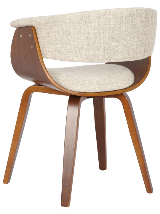 Stolička Bruce látka orech, krémová