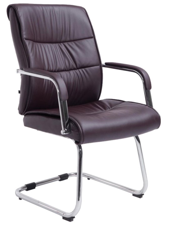 Súprava 2 návštevníckych stoličiek Sievert, hnedá Súprava 2 návštevníckych stoličiek Sievert, hnedá