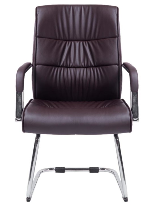 Súprava 2 návštevníckych stoličiek Sievert, hnedá Súprava 2 návštevníckych stoličiek Sievert, hnedá