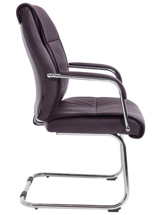 Súprava 2 návštevníckych stoličiek Sievert, hnedá Súprava 2 návštevníckych stoličiek Sievert, hnedá