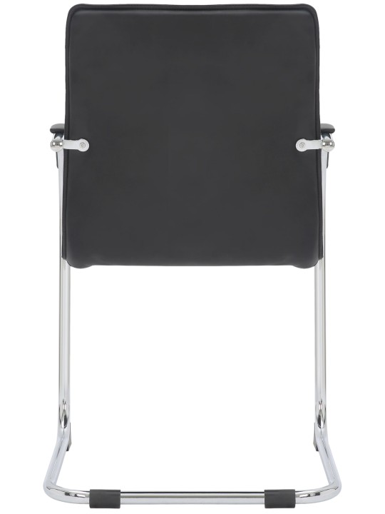 Sada 2 návštevníckych stoličiek Tira z umelej kože, čierna