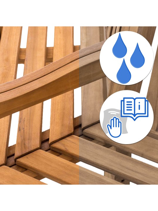 Lavička na strom Sonja s podrúčkami 200 cm, teak