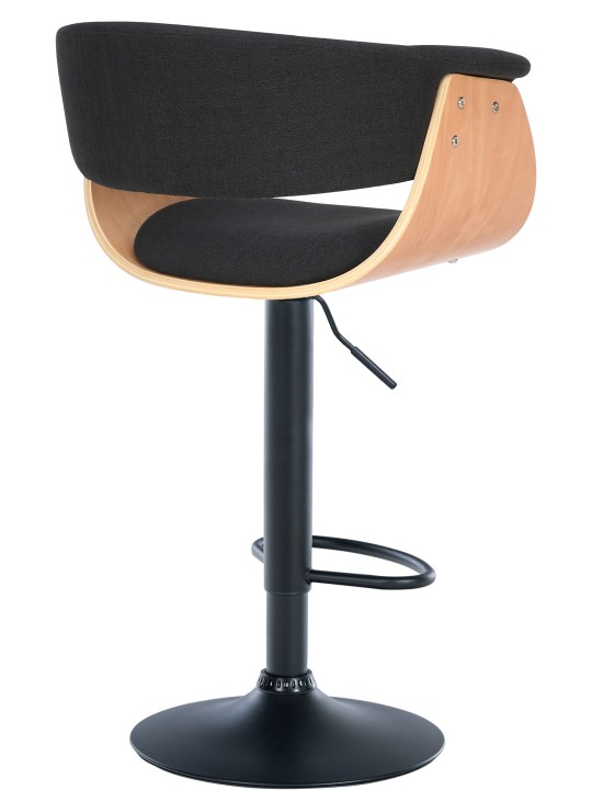 Barová stolička Vestal látka, prírodná/čierna