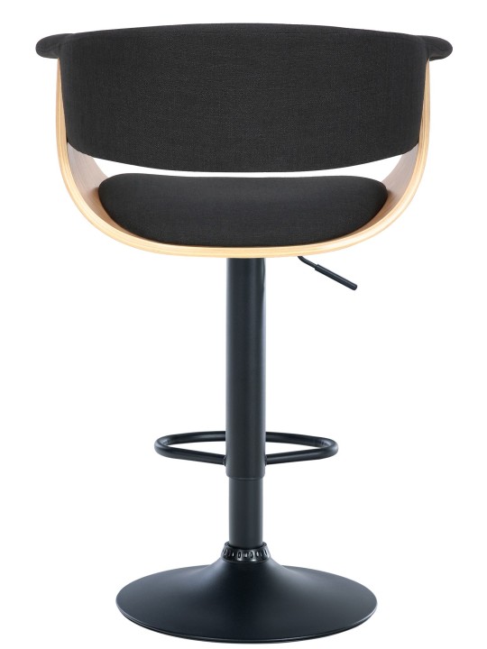 Barová stolička Vestal látka, prírodná/čierna