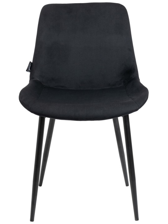 Sada 2 jedálenských stoličiek Victoria velvet, čierna