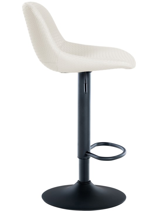Barová stolička Loft z umelej kože, krémová