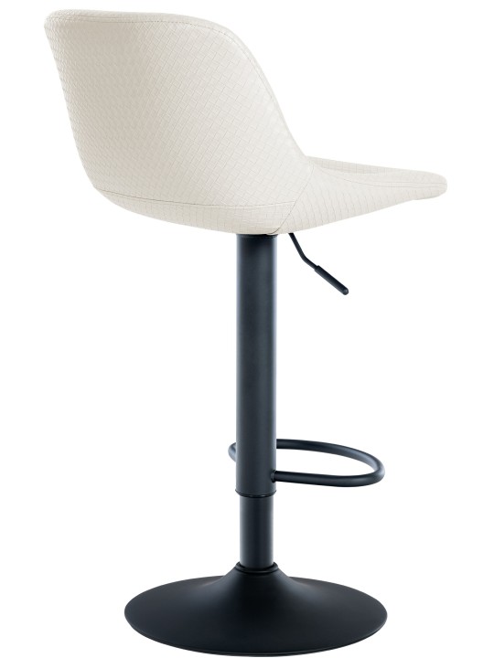 Barová stolička Loft z umelej kože, krémová