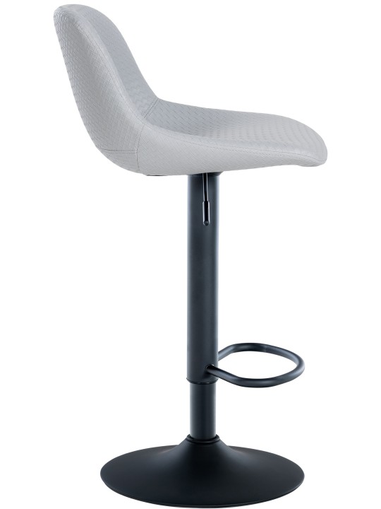 Barová stolička Loft z umelej kože, sivá