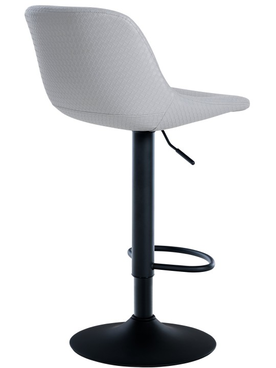 Barová stolička Loft z umelej kože, sivá