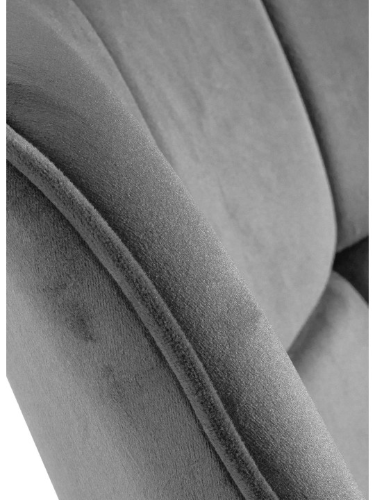 Stolička Westport Velvet, sivá Stolička Westport Velvet, sivá