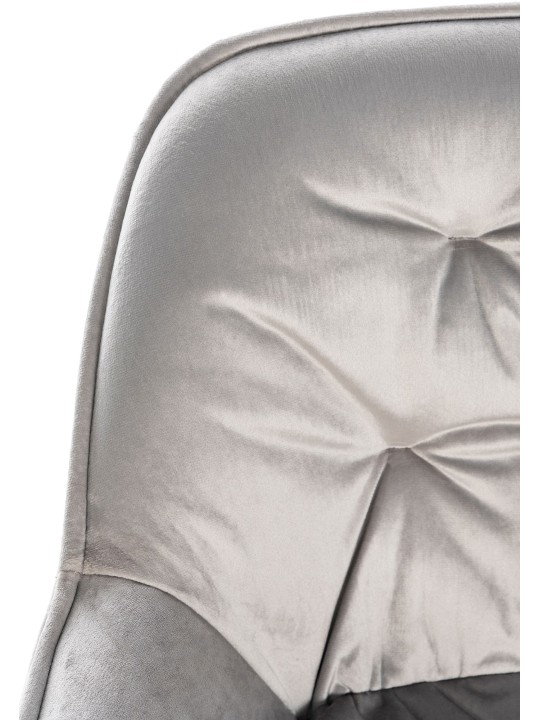 Barová stolička Gibson 76 velvet, sivá