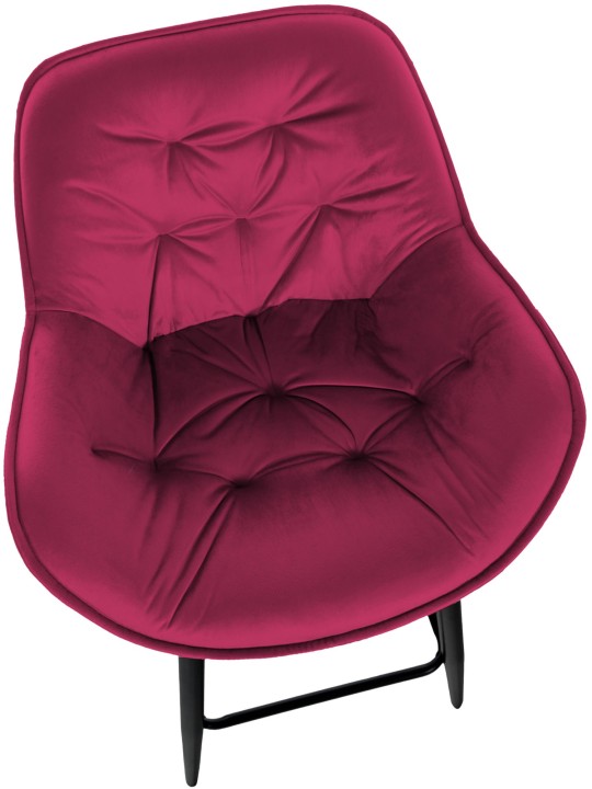 Sada 2 barových stoličiek Gibson 76 velvet, fialová