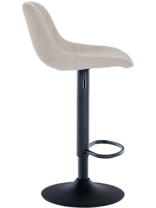 Súprava 2 barových stoličiek loft látka, krémová