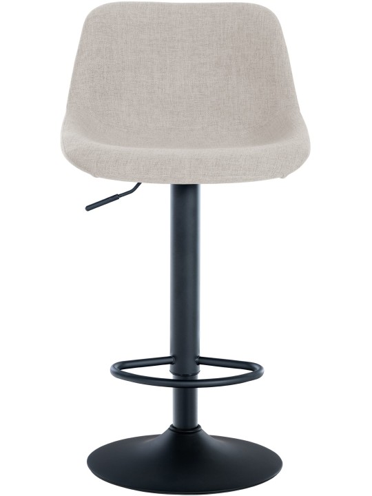 Súprava 2 barových stoličiek loft látka, krémová