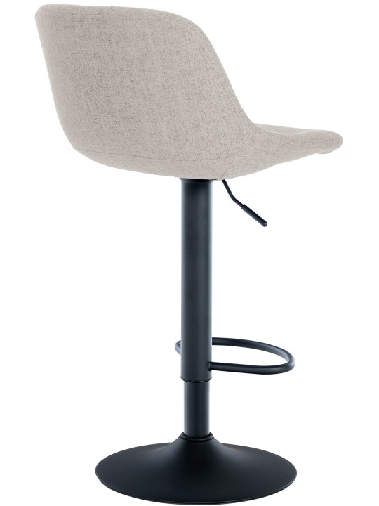 Súprava 2 barových stoličiek loft látka, krémová