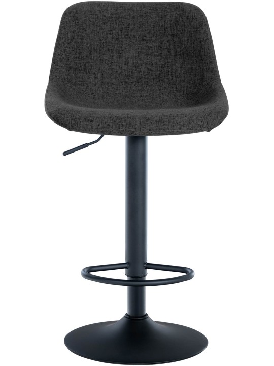 Súprava 2 barových stoličiek loft látka, čierna