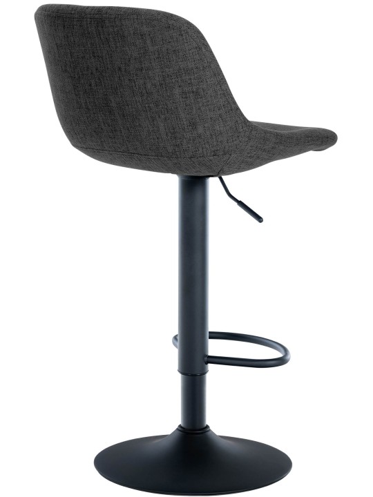 Súprava 2 barových stoličiek loft látka, čierna