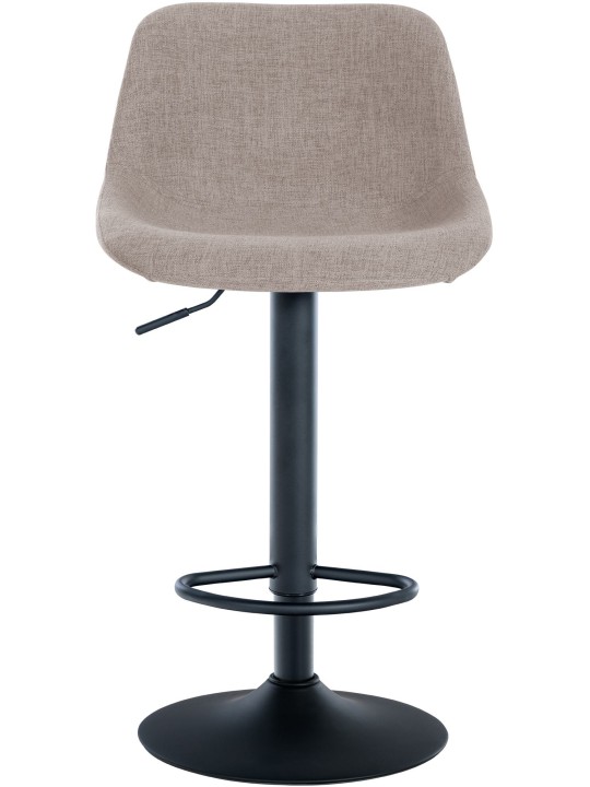 Súprava 2 barových stoličiek loft látka, šedohnedá