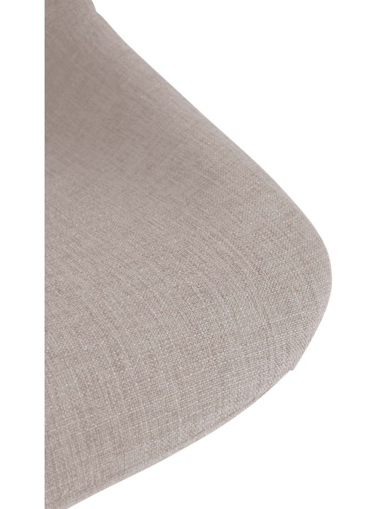 Súprava 2 barových stoličiek loft látka, šedohnedá