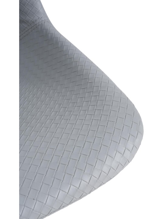 Sada 2 barových stoličiek Loft z umelej kože, sivá