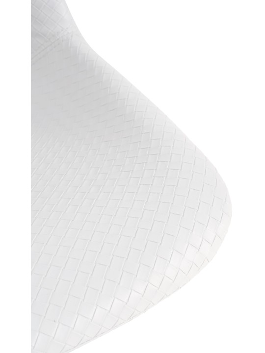 Sada 2 barových stoličiek Loft z umelej kože, biela