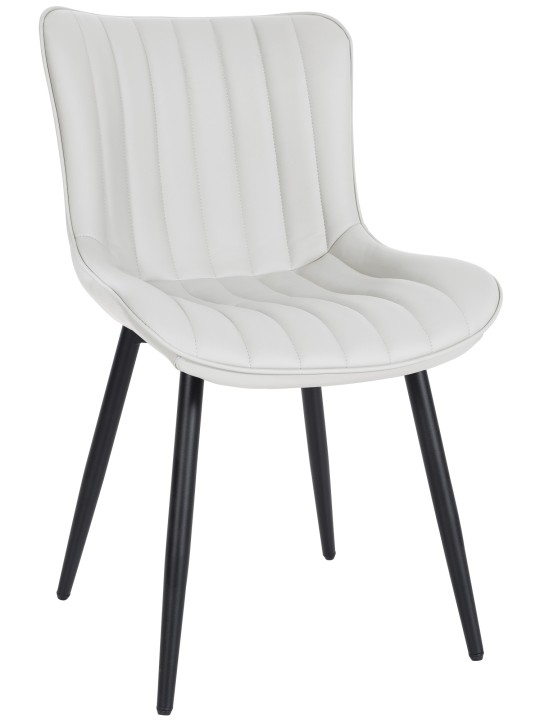 Stolička Largo imitácia kože, biela