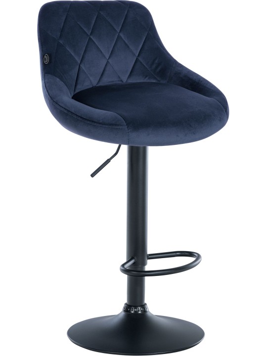 Barová stolička Lazio velvet, modrá