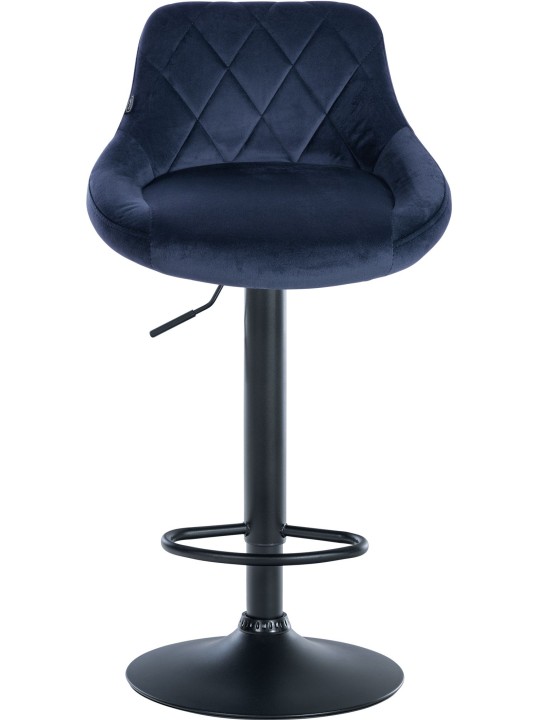 Barová stolička Lazio velvet, modrá