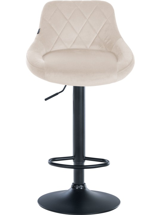 Barová stolička Lazio velvet, krémová