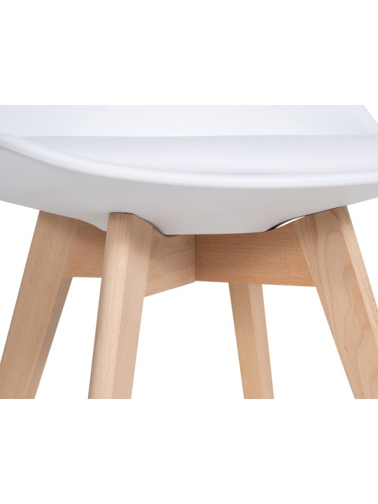 Sada 6 ks jedálenských stoličiek Ramsey, biela