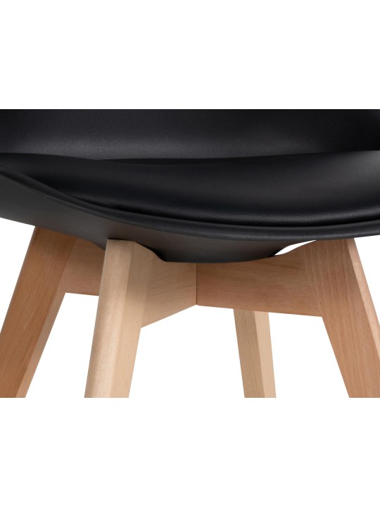 Sada 6 ks jedálenských stoličiek Ramsey, čierna