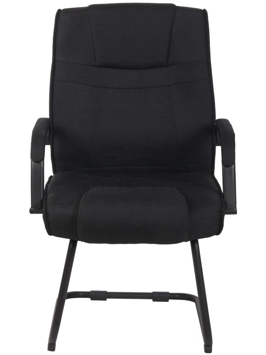 Sada 2 stoličiek látka Attila, čierna/čierna