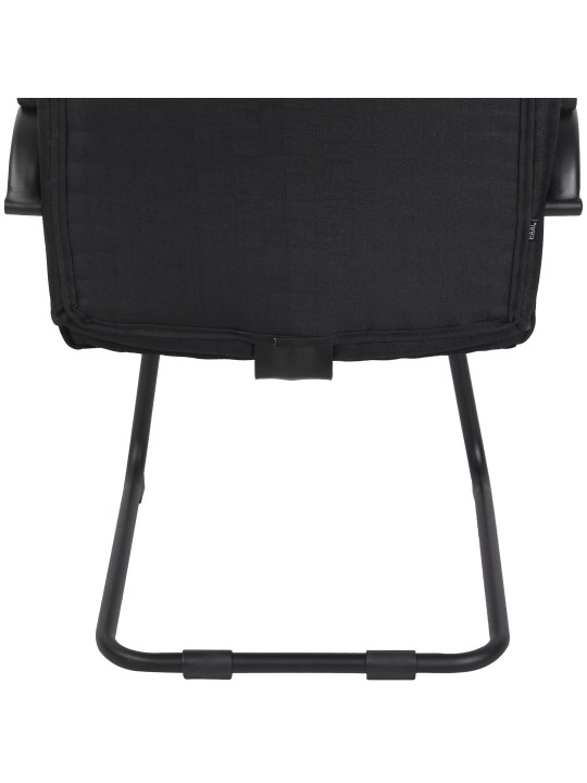 Sada 2 stoličiek látka Attila, čierna/čierna