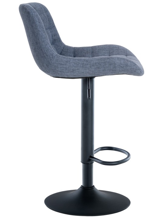 Barová stolička Tover látka, modrá
