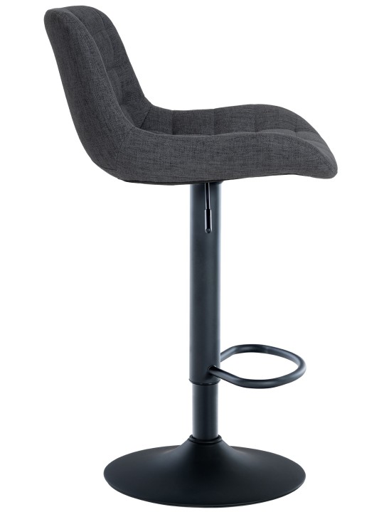 Barová stolička Tover látka, čierna