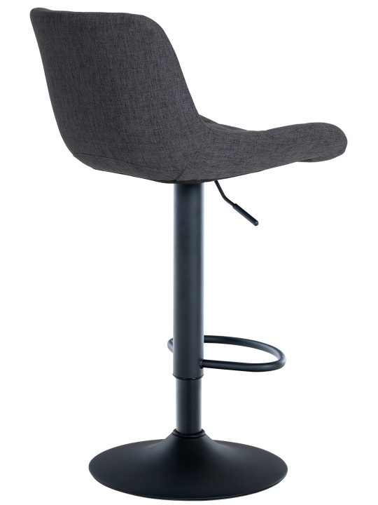 Barová stolička Tover látka, čierna