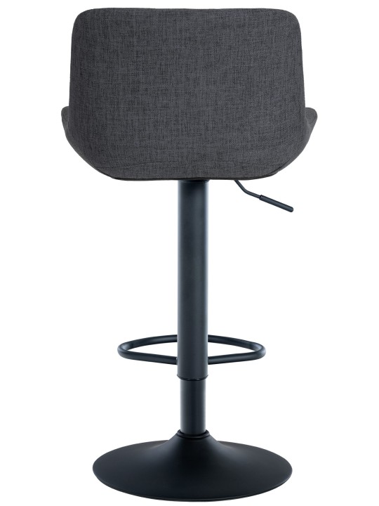 Barová stolička Tover látka, čierna