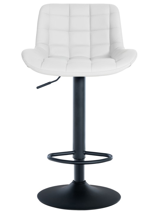 Barová stolička Tover z umelej kože, biela