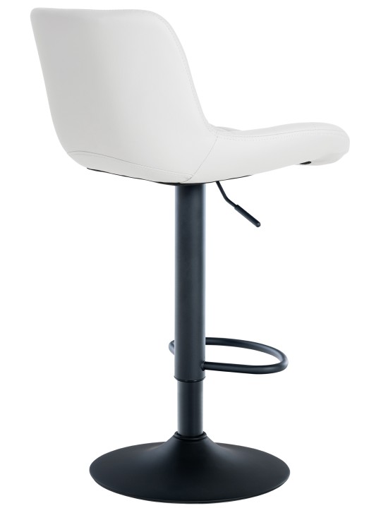 Barová stolička Tover z umelej kože, biela