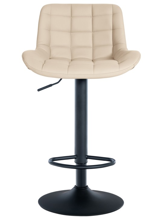 Barová stolička Tover z umelej kože, krémová