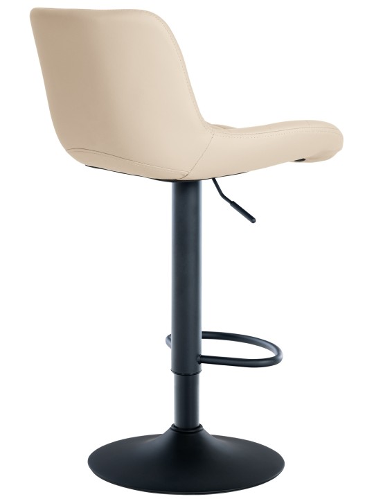 Barová stolička Tover z umelej kože, krémová