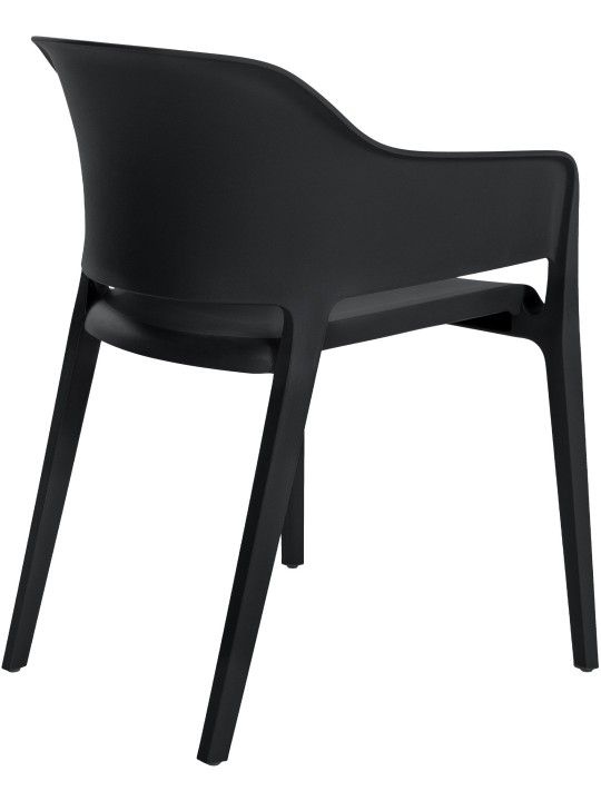 Sada 2 stohovacích stoličiek Puebla, čierna