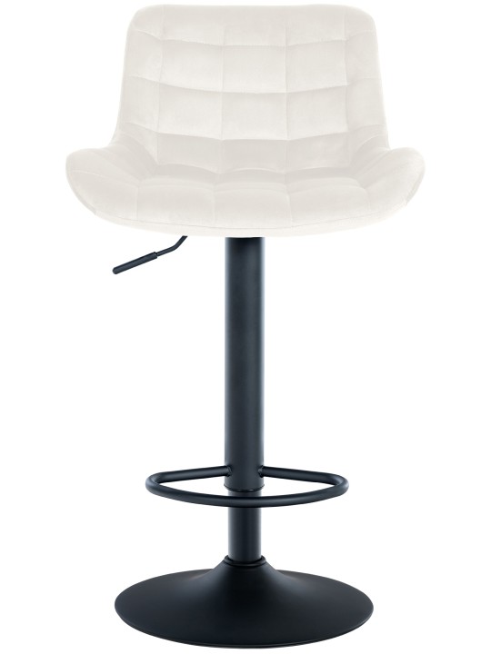 Barová stolička Tover velvet, krémová