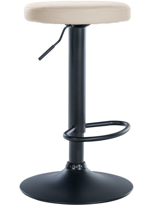 Barová stolička Ponte z umelej kože, krémová