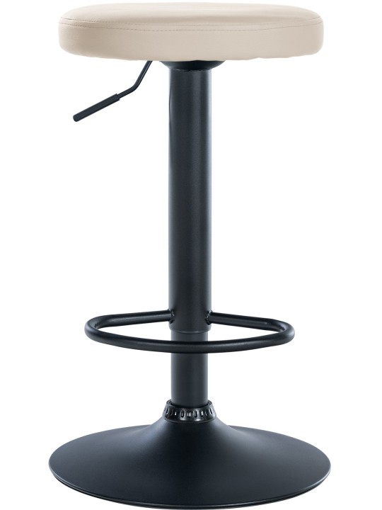 Barová stolička Ponte z umelej kože, krémová