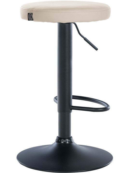 Barová stolička Ponte z umelej kože, krémová