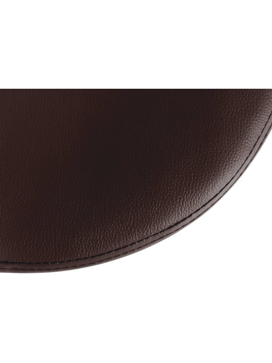 Barová stolička Ponte umelá koža chróm, hnedá