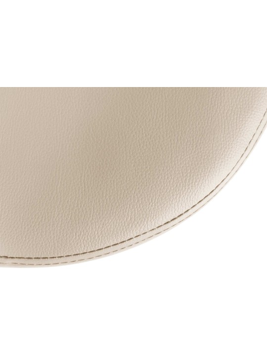 Barová stolička Ponte umelá koža chróm, krémová