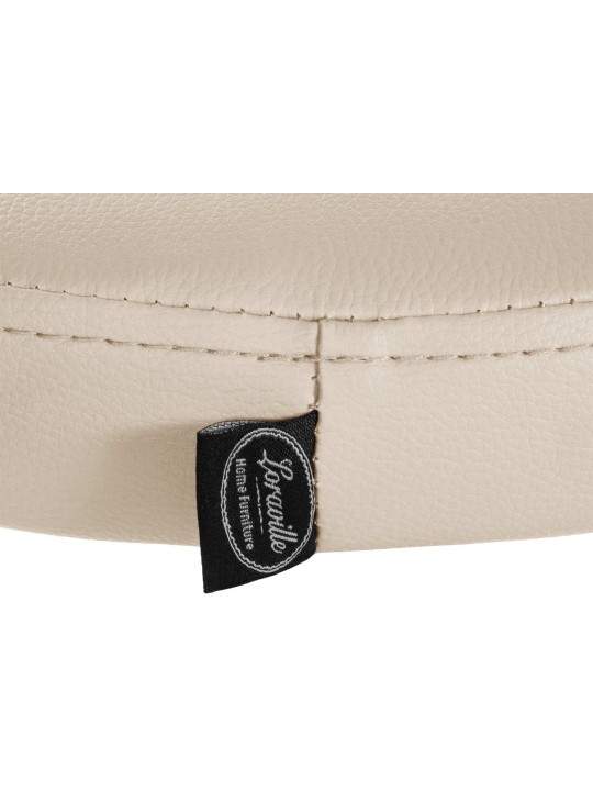 Barová stolička Ponte umelá koža chróm, krémová