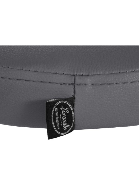 Barová stolička Ponte umelá koža chróm, sivá